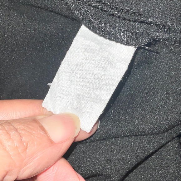 DONNA DEGNAN Women Pull On Stretch Ankle Pants Black Mid Rise Size Medium - Picture 5 of 5